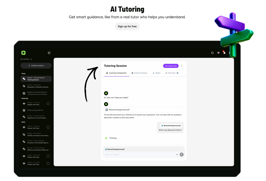 brainly AI Tutoring