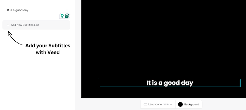 Add your Subtitles with Veed