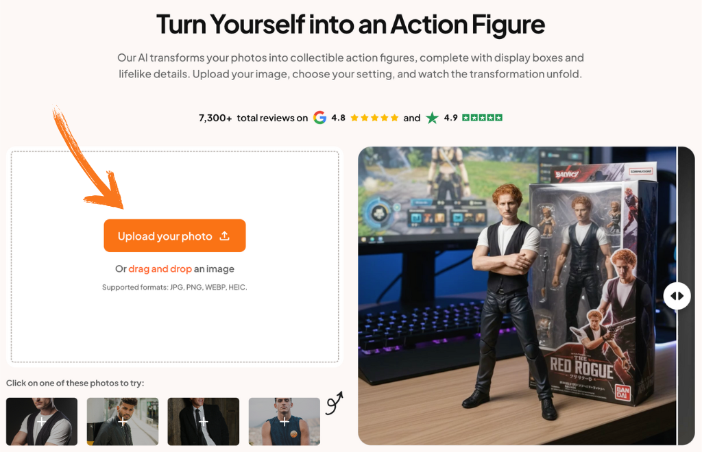 Aragon AI action figure generator