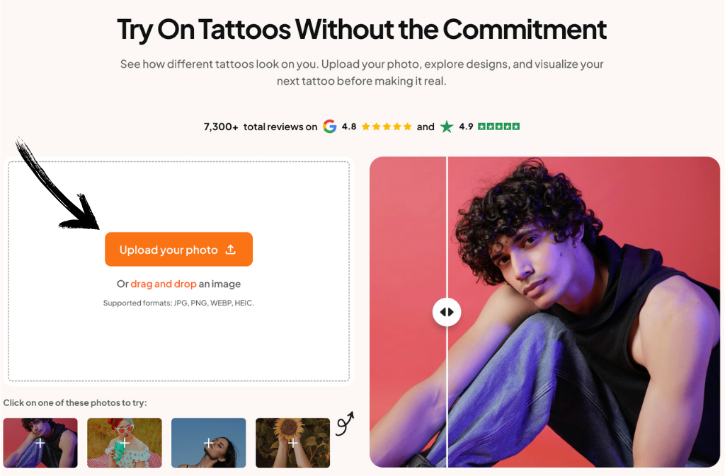 Aragon AI virtual tatto try-on