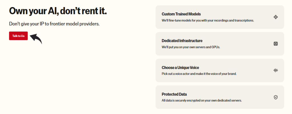 Bland AI Custom Trained Models
