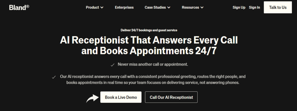 I Used Bland AI for Sales Calls — Honest 2026 Review 8 Bland AI AI Receptionists Image