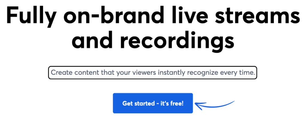 Branding of Streamyard