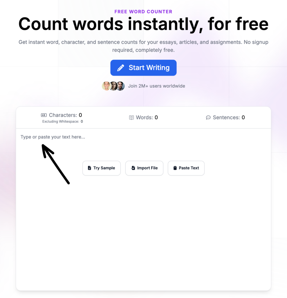 phrasly AI FREE WORD COUNTER