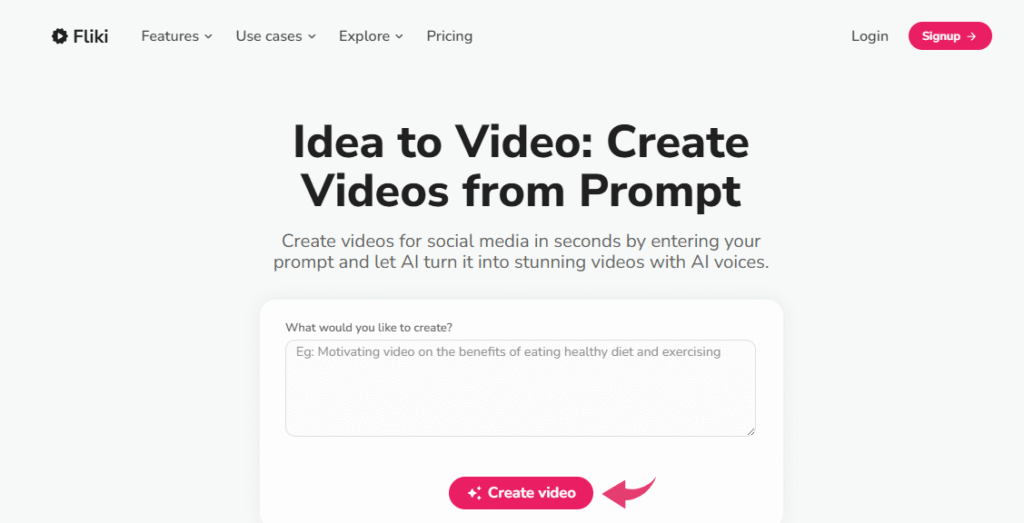 Fliki Idea to Video