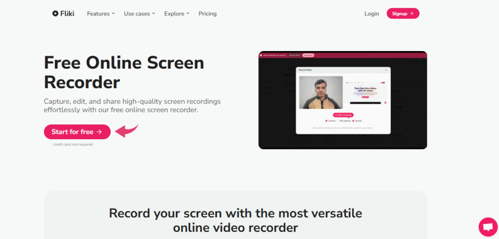 Fliki Screen Recorder