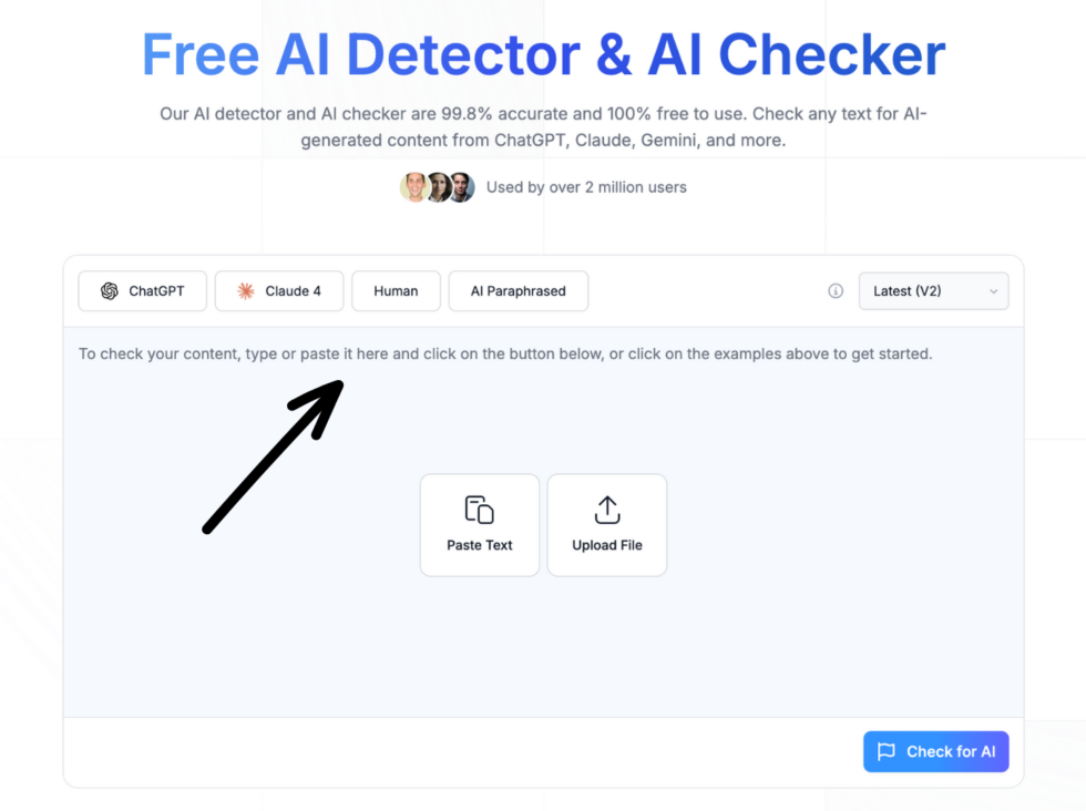 Free AI Detector and AI Checker