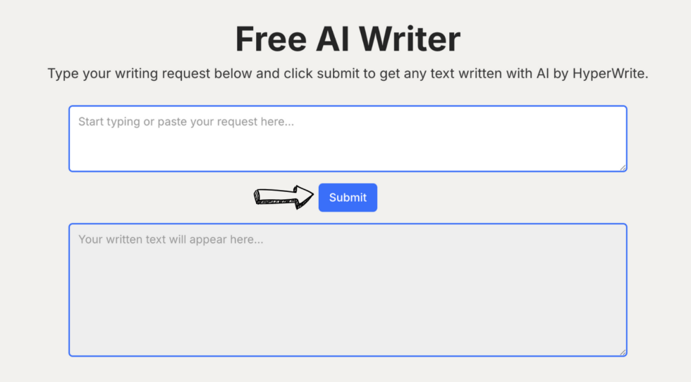 HyperWrite AI Free AI Writer