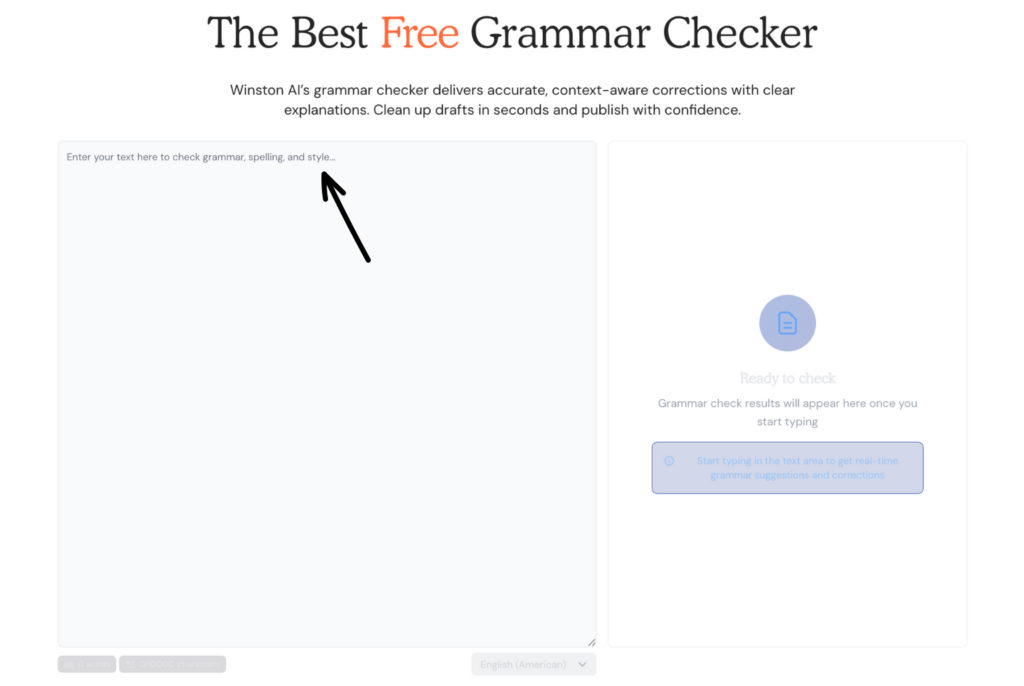winstone AI Free Grammar Checker