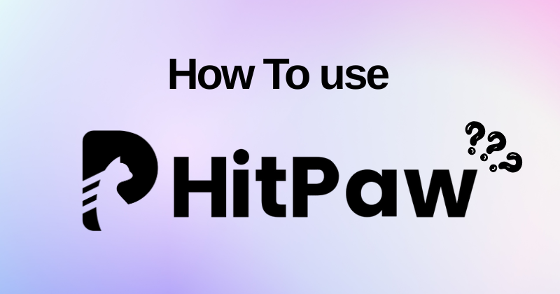 How to use Hitpaw