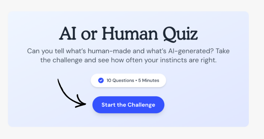winstone AI Human Quiz