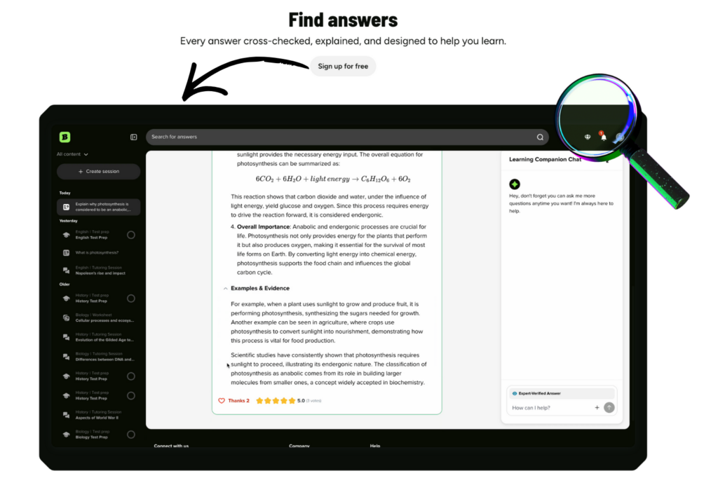 Brainly Learning Companion Chat