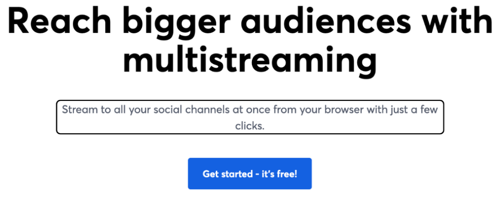 Multistreaming with Streamyard