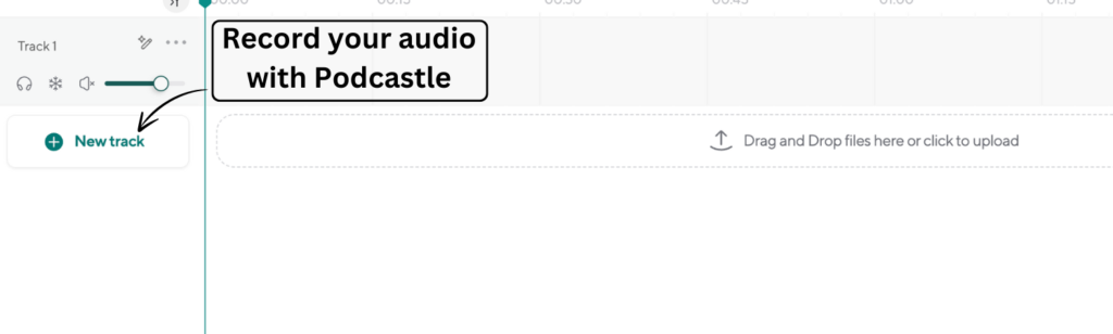 Record your audio with Podcastle