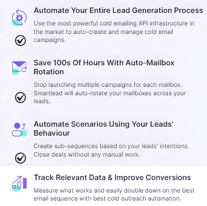 Smartlead Top benefits