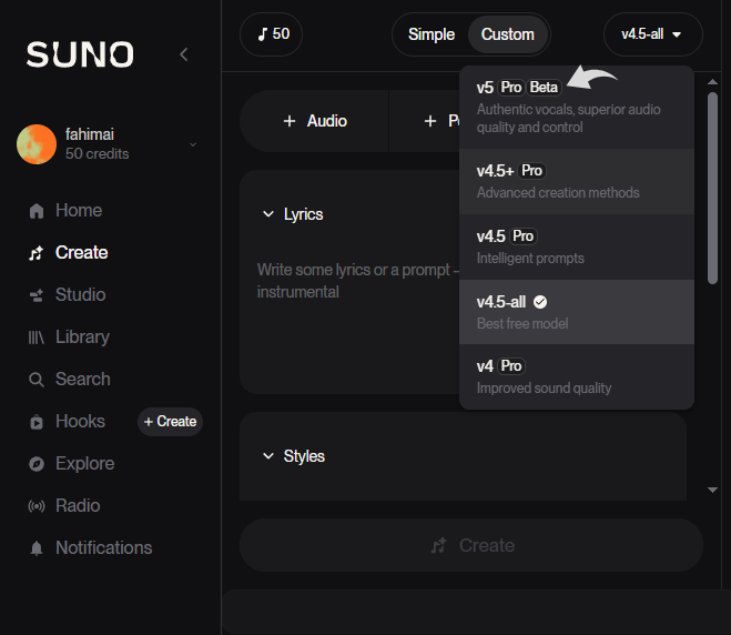 Suno AI Advance Generator Models
