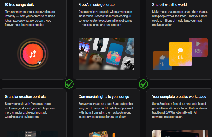 Suno AI Top benefits