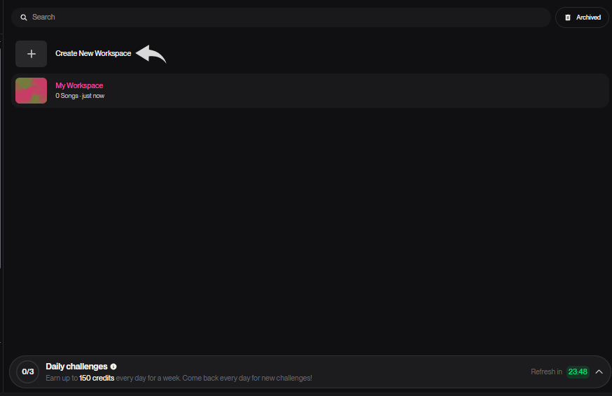 Suno Custom Workspace