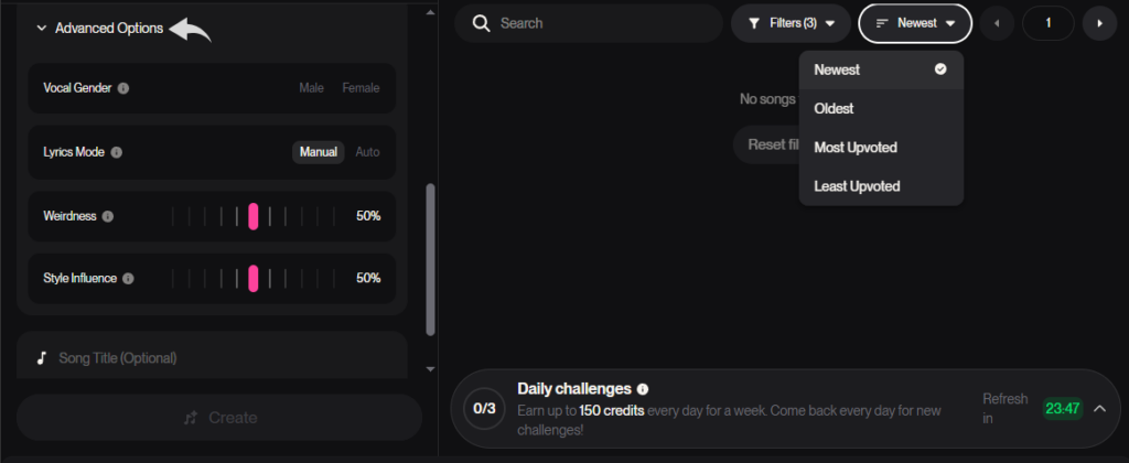 Suno Several Editing Options