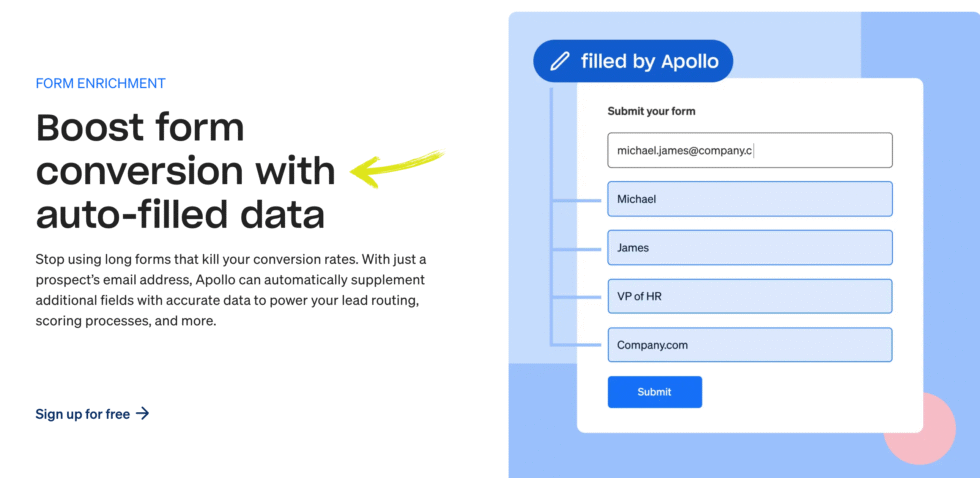 Apollo.io Inbound Lead Router