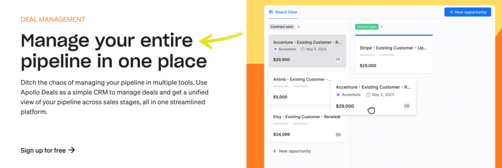 Apollo.io Deal Management
