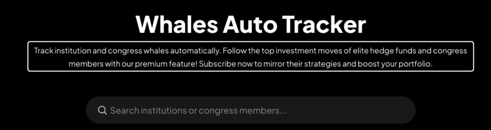 Intellectia Whales Auto Tracker Image