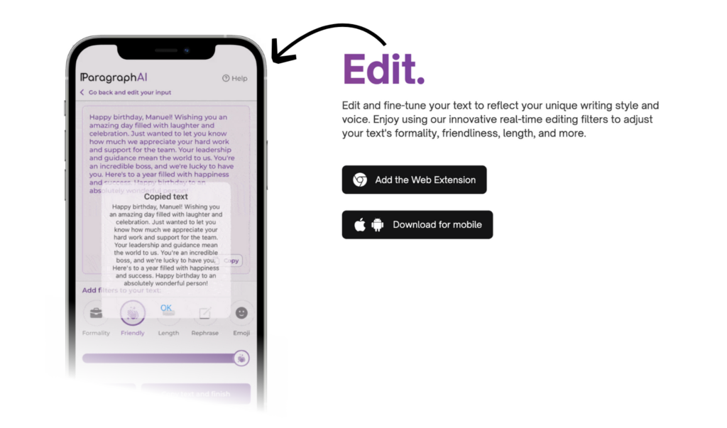 Paragraph AI Review: The Best AI Writing Assistant in 2026? 11 Paragraph AI edit