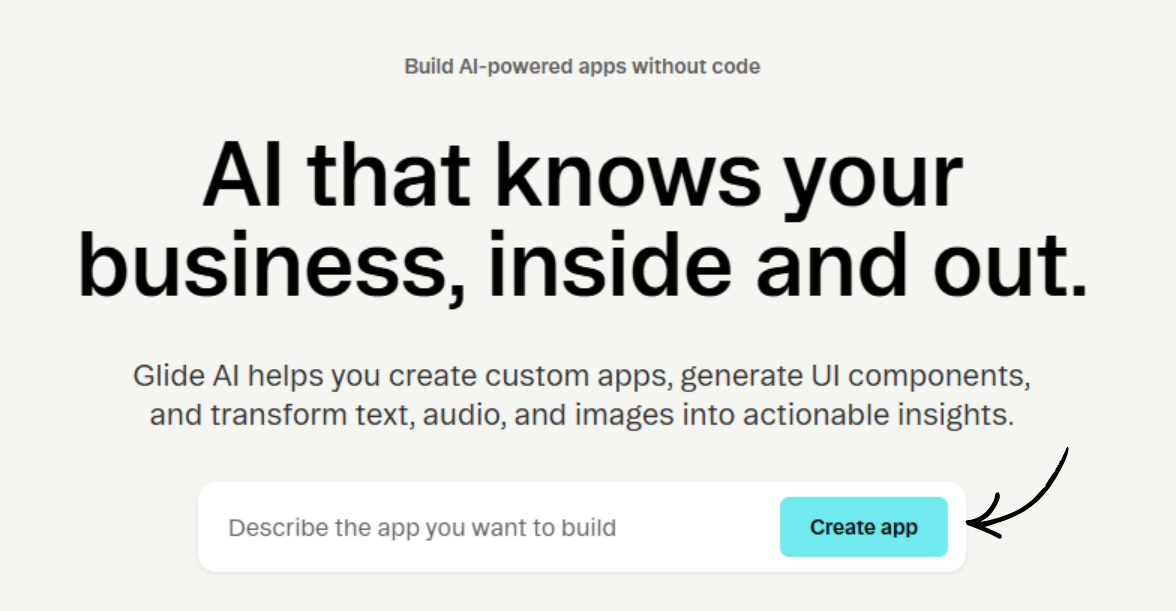 Glide Apps AI-Powered Apps Builder