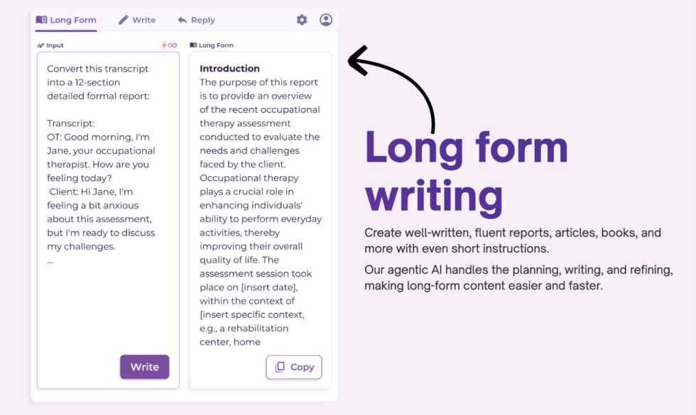 Paragraph AI Long-form Writer Image