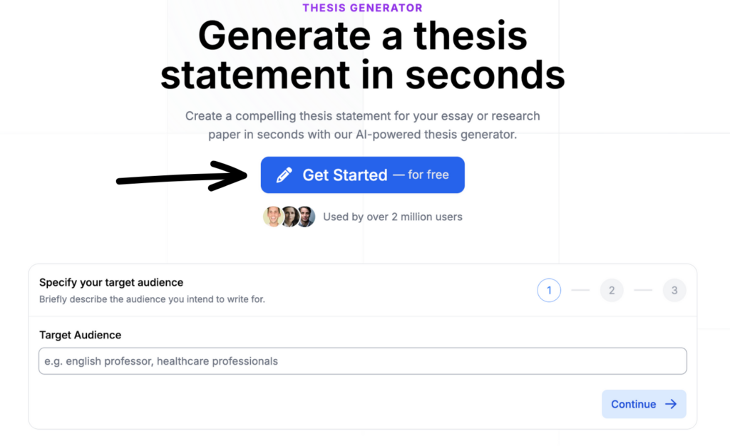phrasly AI thesis generator