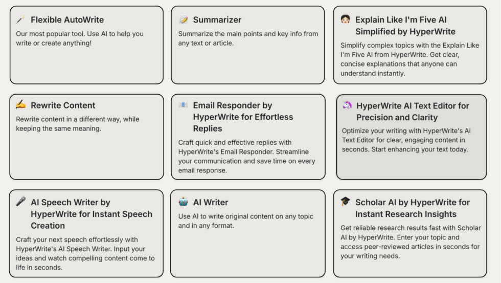 HyperWrite AI Top Benefits