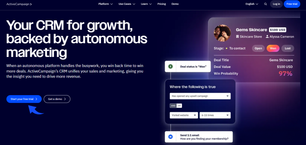 Activecampaign Advanced CRM