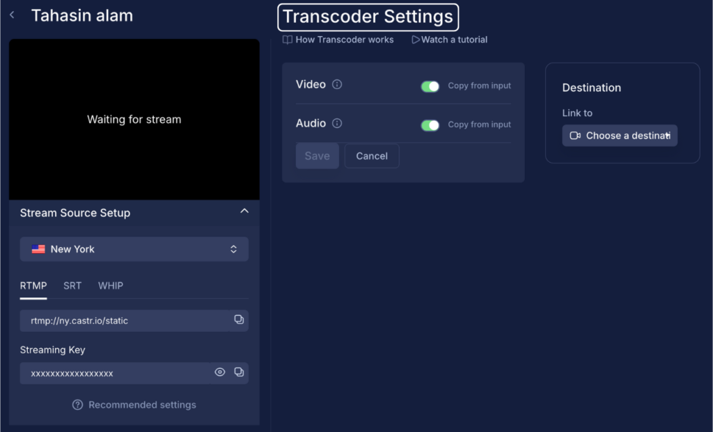Castr Transcoder