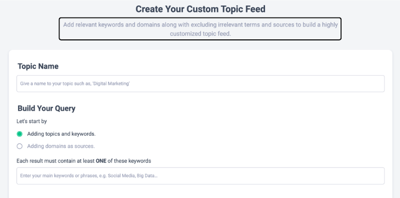 Content Feed in ContentStudio