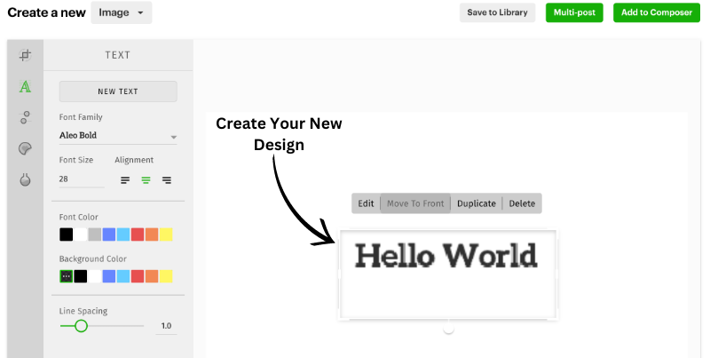 Create Your New Design