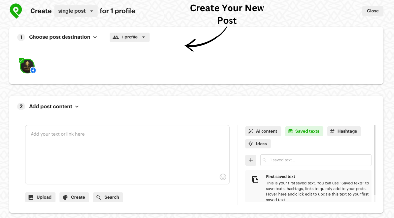 Create Your New Post