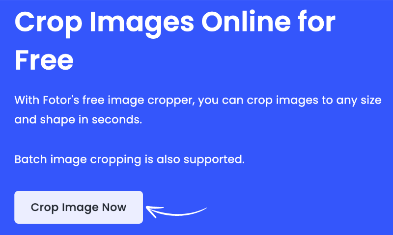 Crop your images with Fotor