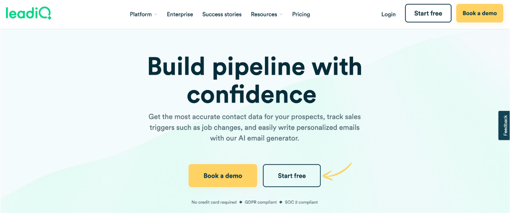 LeadIQ Homepage