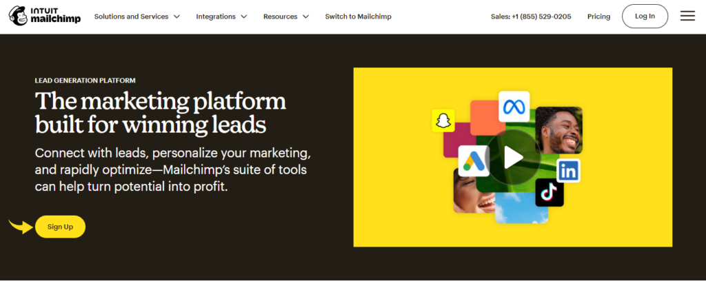 Mailchimp Lead Generation Platform