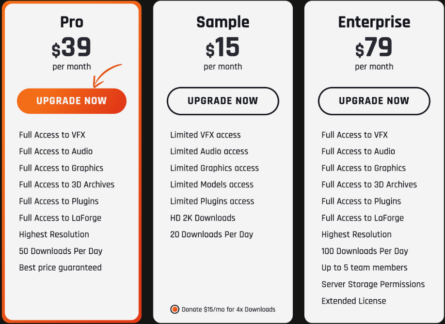 ProductionCrate pricing