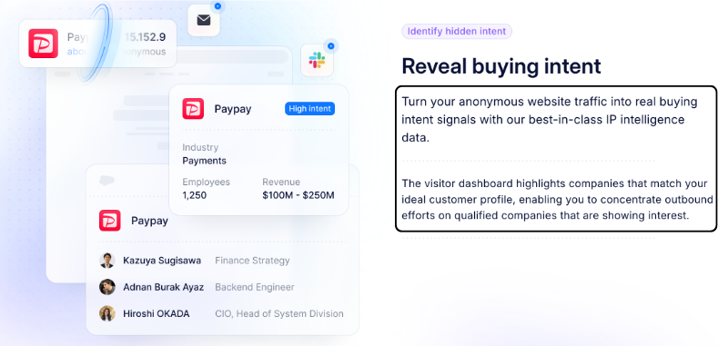 Reveal buying intent with Clearbit