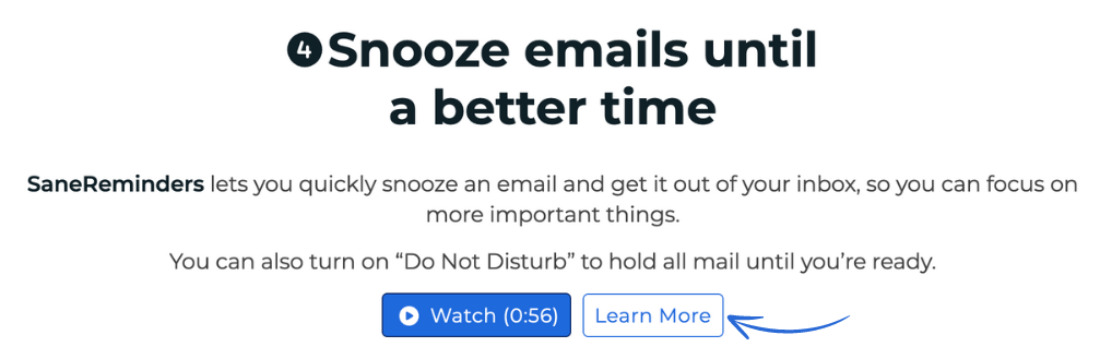 Snooze Emails