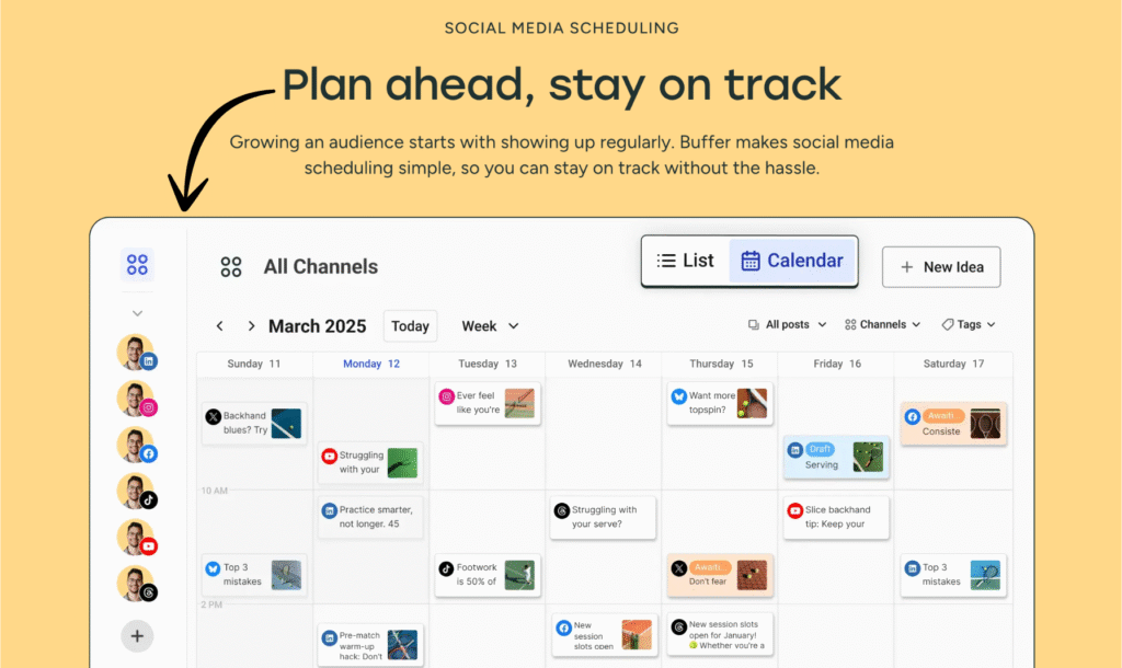 buffer Social media scheduling