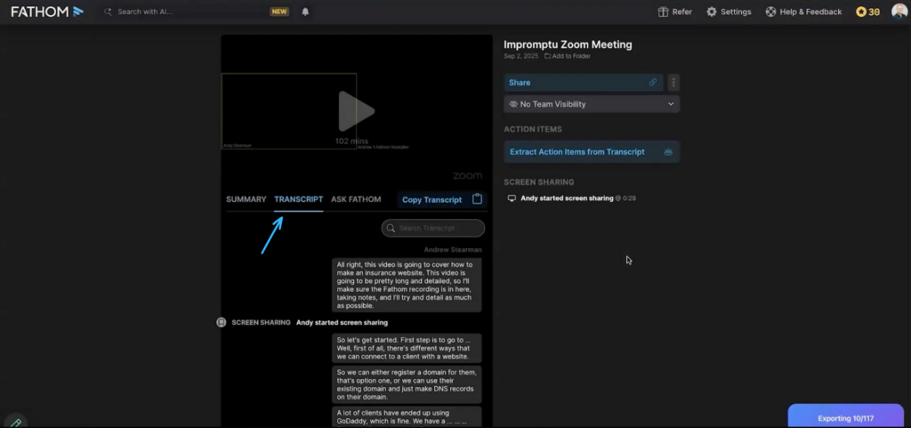 Fathom AI Transcript