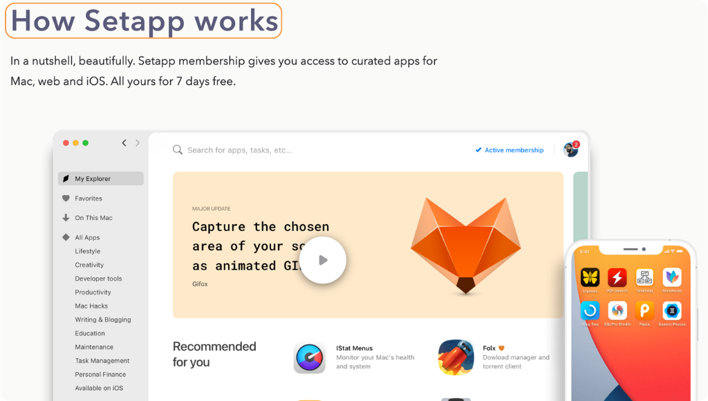 How Setapp works