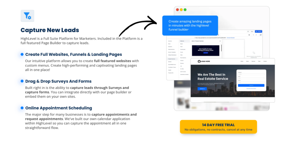 gohighlevel page builder