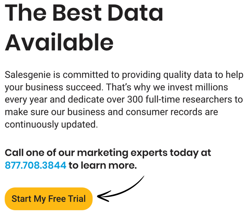 Salesgenie features