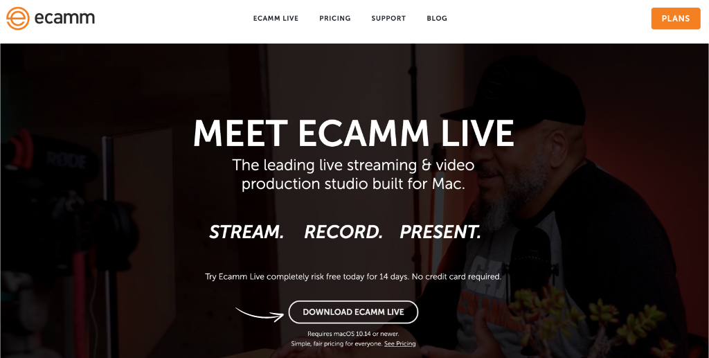 Ecamm Homepage