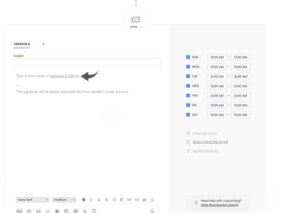 Woodpecker AI Email Writer