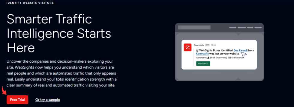 ZoomInfo Website Visitor Tracker